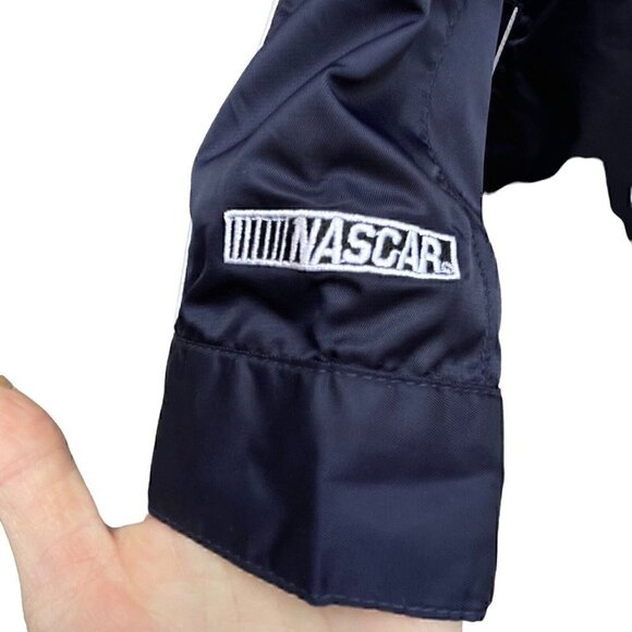 Nascar National Guard Dale Jr 88 Navy Full Zip Windbreaker Jacket Women’s S/M - Picture 6 of 11